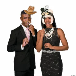1920s Photo Stick Props- 12 Pc. -DIY Photo Booth Shop 1920s photo stick props 12 pc 13765400 a01