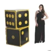 3D Black Dice Cardboard Stand-Ups - 2 Pc. -DIY Photo Booth Shop 3d black dice cardboard stand ups 2 pc 13944148
