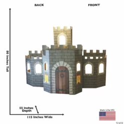 3D Castle Cardboard Stand-Up Playhouse -DIY Photo Booth Shop 3d castle cardboard stand up playhouse13960080 a01