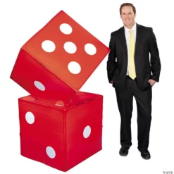 3D Dice Set Cardboard Stand-Ups - 2 Pc.