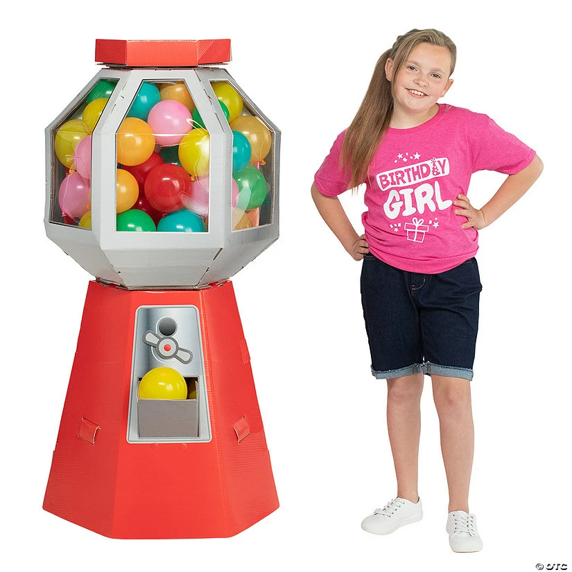 3D Gumball Machine Cardboard Stand-Up 3 3D Gumball Machine Cardboard Stand-Up
