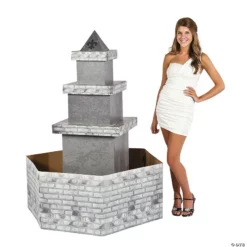 3D Parisian Water Fountain Cardboard Stand-Up