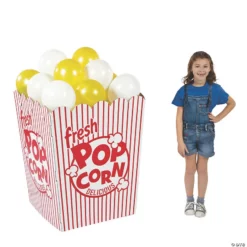 3D Popcorn Box Cardboard Stand-Up
