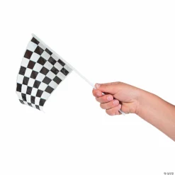 6" x 4" Bulk Small Plastic Black & White Checkered Flags - 72 Pc. -DIY Photo Booth Shop 6 x 4 bulk small plastic black and white checkered flags 72 pc 5 648a a01