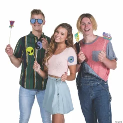 90s Photo Stick Props- 12 Pc. -DIY Photo Booth Shop 90s photo stick props 12 pc 13901843 a02