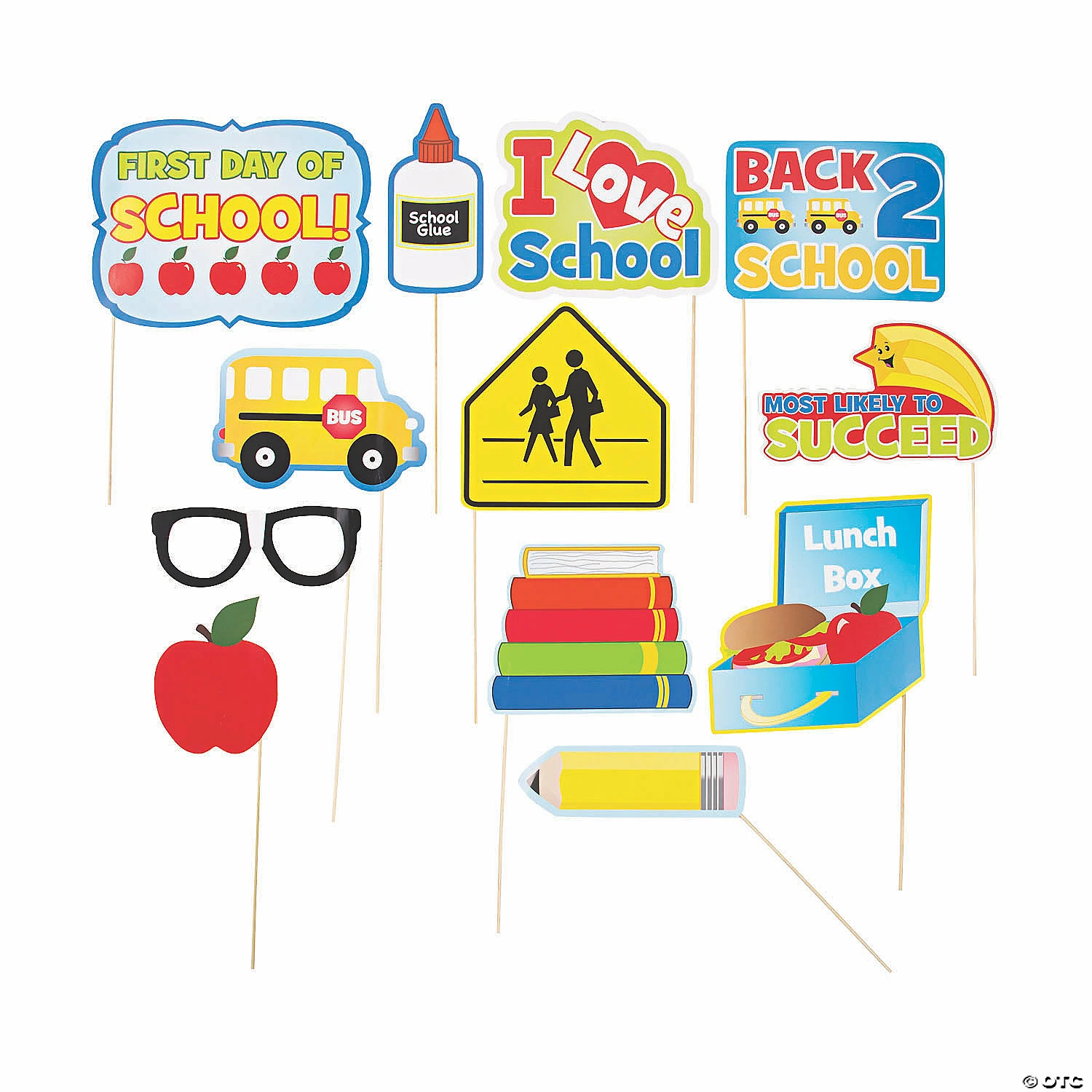 Back-to-School Photo Stick Props - 12 Pc. 3 Back-to-School Photo Stick Props - 12 Pc.