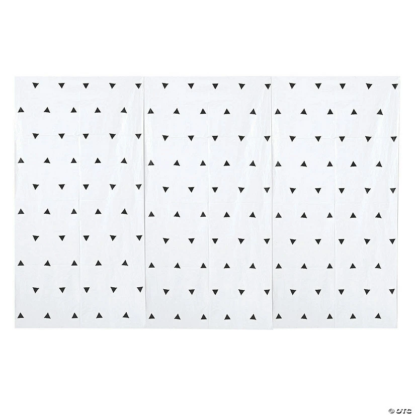 Black & White Triangle Backdrop - 3 Pc. 3 Black & White Triangle Backdrop - 3 Pc.