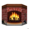 Brick Fireplace Standup -DIY Photo Booth Shop brick fireplace standupbg22030i