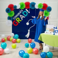 Bright Grad Backdrop - 2 Pc. -DIY Photo Booth Shop bright grad backdrop 2 pc 13971836 a01