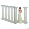 Bulk Marble-Look Fluted Pillars - 6 Pc.