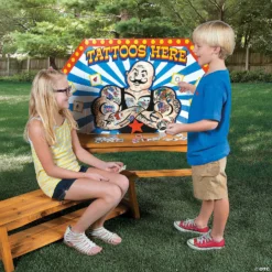 Carnival Tattoo Booth Cardboard Stand-up -DIY Photo Booth Shop carnival tattoo booth cardboard stand up13685085 a02