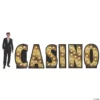Casino Marquee Light Cardboard Stand-Up Letters - 6 Pc. -DIY Photo Booth Shop casino marquee light cardboard stand up letters 6 pc 13943168