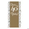 Cheers to 40 Years Backdrop Banner