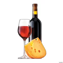 Cheese & Wine Cardboard Stand-Up