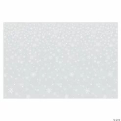 Clear Snowflake Print Backdrop - 3 Pc.