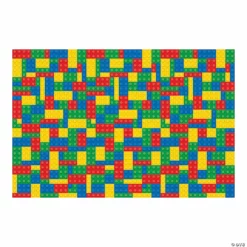 Color Brick Party Backdrop - 3 Pc.