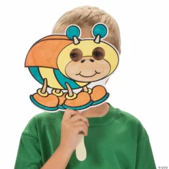 Color Your Own Bug Masks - 12 Pc. -DIY Photo Booth Shop color your own bug masks 12 pc 48 8615 a02
