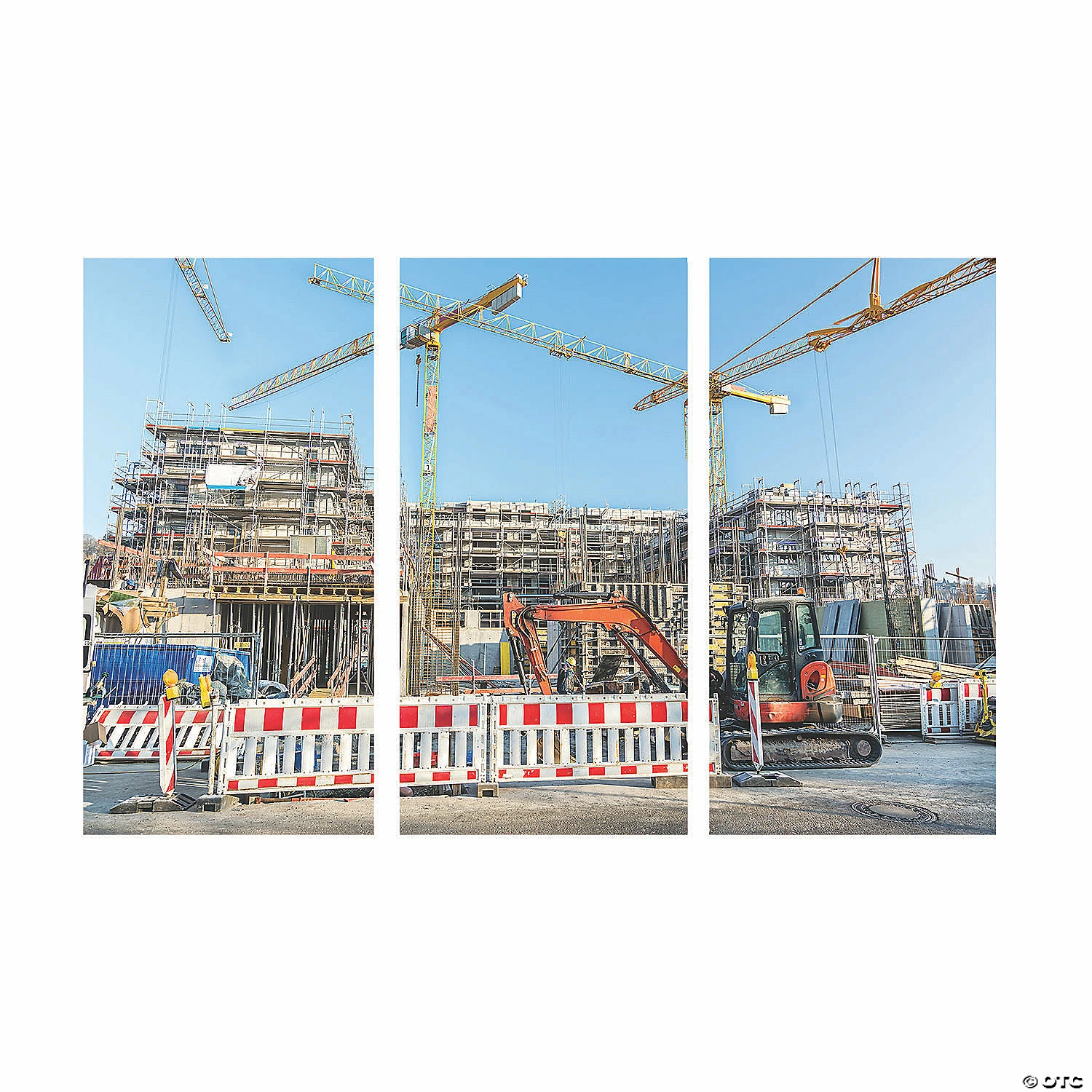 Construction Barricade Backdrop - 3 Pc. 4 Construction Barricade Backdrop - 3 Pc. - Image 2