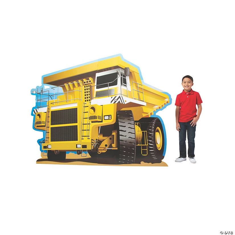Construction Large Truck Cardboard Stand-Up 3 Construction Large Truck Cardboard Stand-Up