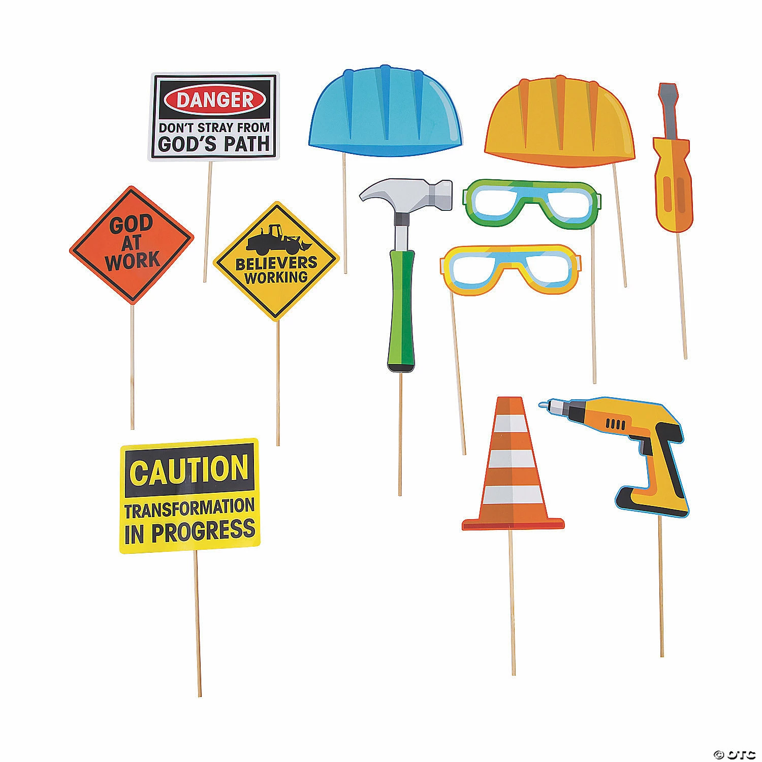 Construction VBS Photo Booth Props - 12 Pc. 3 Construction VBS Photo Booth Props - 12 Pc.