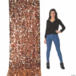 Copper Metallic Floral Sheeting Backdrop -DIY Photo Booth Shop copper metallic floral sheeting backdrop13907949 a01
