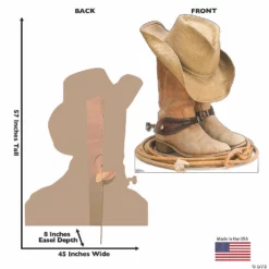 Cowboy Boots Cardboard Stand-Up -DIY Photo Booth Shop cowboy boots cardboard stand up13960079 a02