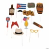 Cuban Party Photo Stick Props- 12 Pc. -DIY Photo Booth Shop cuban party photo stick props 12 pc 13770307