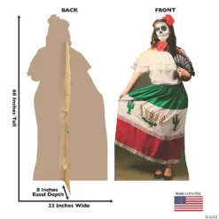 Day of the Dead Woman Cardboard Stand-Up -DIY Photo Booth Shop day of the dead woman cardboard stand up13960089 a01