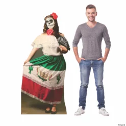 Day of the Dead Woman Cardboard Stand-Up -DIY Photo Booth Shop day of the dead woman cardboard stand up13960089 a02