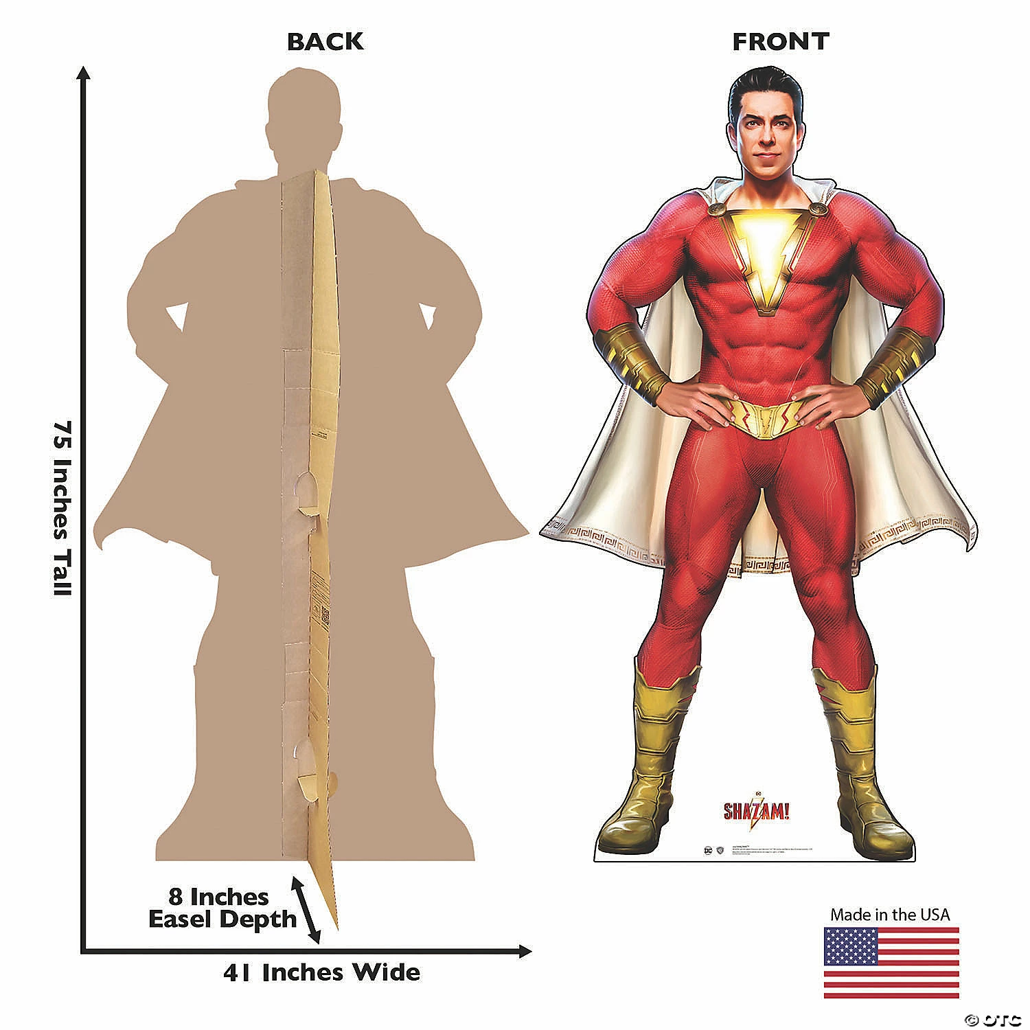 DC Comics Shazam! Life-Size Cardboard Stand-Up 4 DC Comics Shazam! Life-Size Cardboard Stand-Up - Image 2