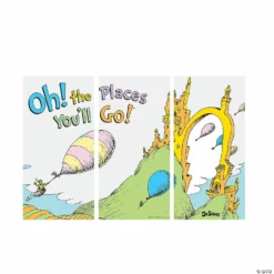 Dr. Seuss™ Oh, the Places You’ll Go! Backdrop - 3 Pc. -DIY Photo Booth Shop dr seuss oh the places you ll go backdrop 3 pc 13936978 a01