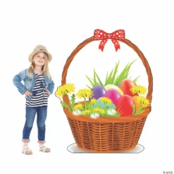 Easter Flower Basket Lifesize Cardboard Stand-Up -DIY Photo Booth Shop easter flower basket lifesize cardboard stand up13960068 a01
