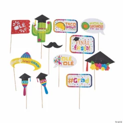 Fiesta Graduation Photo Stick Props- 12 Pc.