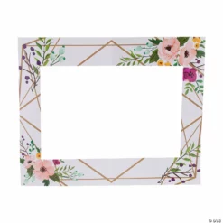 Floral Geometric Photo Booth Frame