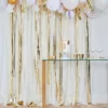 Ginger Ray White, Cream & Gold Fringe Crepe Paper Streamer Backdrop -DIY Photo Booth Shop ginger ray white cream and gold fringe crepe paper streamer backdrop13959120