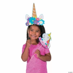 Glitter Unicorn Photo Stick Props -DIY Photo Booth Shop glitter unicorn photo stick props13812564 a01