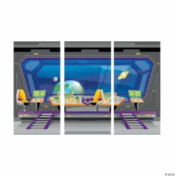 God’s Galaxy VBS Spaceship Backdrop - 3 Pc. -DIY Photo Booth Shop god s galaxy vbs spaceship backdrop 3 pc 13830014 a01