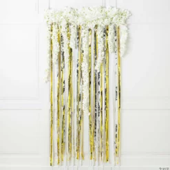 Gold, SIlver & White Streamer Backdrop 5 Gold, SIlver & White Streamer Backdrop -DIY Photo Booth Shop gold silver and white streamer backdrop13963292 a01