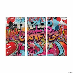 Graffiti Backdrop - 3 Pc. -DIY Photo Booth Shop graffiti backdrop 3 pc 13820502 a01