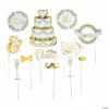 Greenery Wedding Photo Stick Props - 12 Pc.
