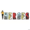 Heroes Letter Cardboard Stand-Ups - 6 Pc. -DIY Photo Booth Shop heroes letter cardboard stand ups 6 pc 13934032