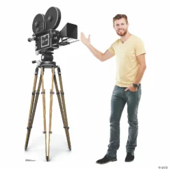 Hollywood Camera Life-Size Cardboard Stand-Up 6 Hollywood Camera Life-Size Cardboard Stand-Up -DIY Photo Booth Shop hollywood camera life size cardboard stand up13960103 a01