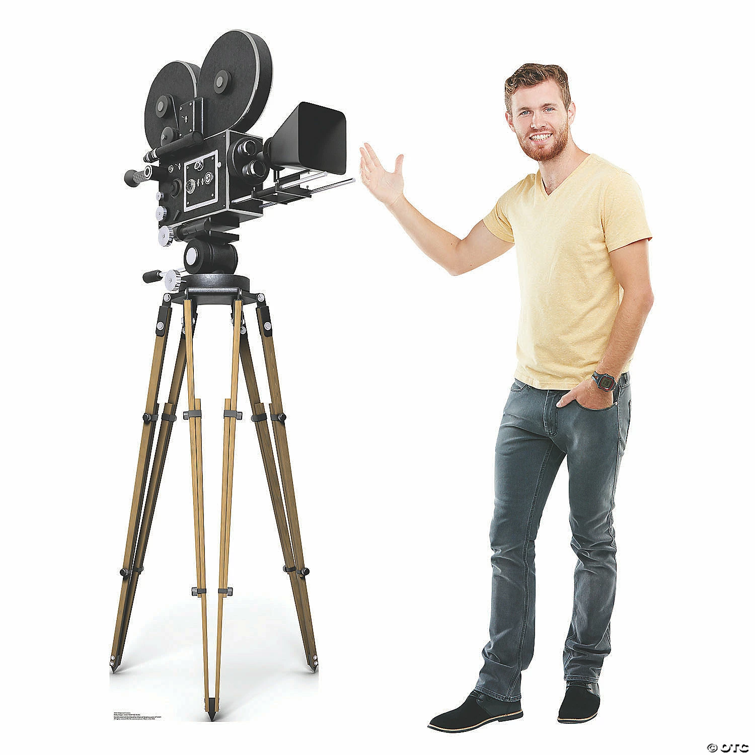 Hollywood Camera Life-Size Cardboard Stand-Up 4 Hollywood Camera Life-Size Cardboard Stand-Up - Image 2