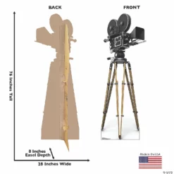 Hollywood Camera Life-Size Cardboard Stand-Up 7 Hollywood Camera Life-Size Cardboard Stand-Up -DIY Photo Booth Shop hollywood camera life size cardboard stand up13960103 a02