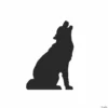 Howling Wolf Silhouette Life-Size Cardboard Stand-Up