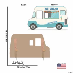 Ice Cream Truck Life-Size Cardboard Stand-In Stand-Up -DIY Photo Booth Shop ice cream truck life size cardboard stand in stand up13960097 a02