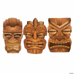 Jumbo Tiki Cardboard Cutouts - 3 Pc.
