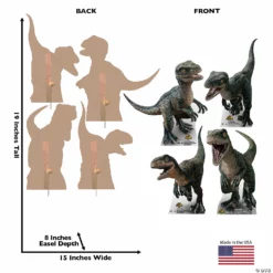 Jurassic World 3: Dominion™ Baby Blue, Charlie, Delta, Echo Life-Size Cardboard Stand-Ups - 4 Pc. -DIY Photo Booth Shop jurassic world 3 dominion baby blue charlie delta echo life size cardboard stand ups 4 pc 14104922 a01