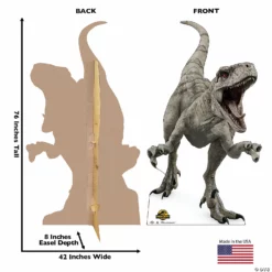 Jurassic World 3: Dominion™ Ghost Atrociraptor Cardboard Stand-Up -DIY Photo Booth Shop jurassic world 3 dominion ghost atrociraptor cardboard stand up14104935 a01