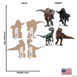 Jurassic World 3: Dominion™ T-Rex, Indoraptor, Carnotaurus & Blue Mini Stand-Ups -DIY Photo Booth Shop jurassic world 3 dominion t rex indoraptor carnotaurus and blue mini stand ups14234146 a01